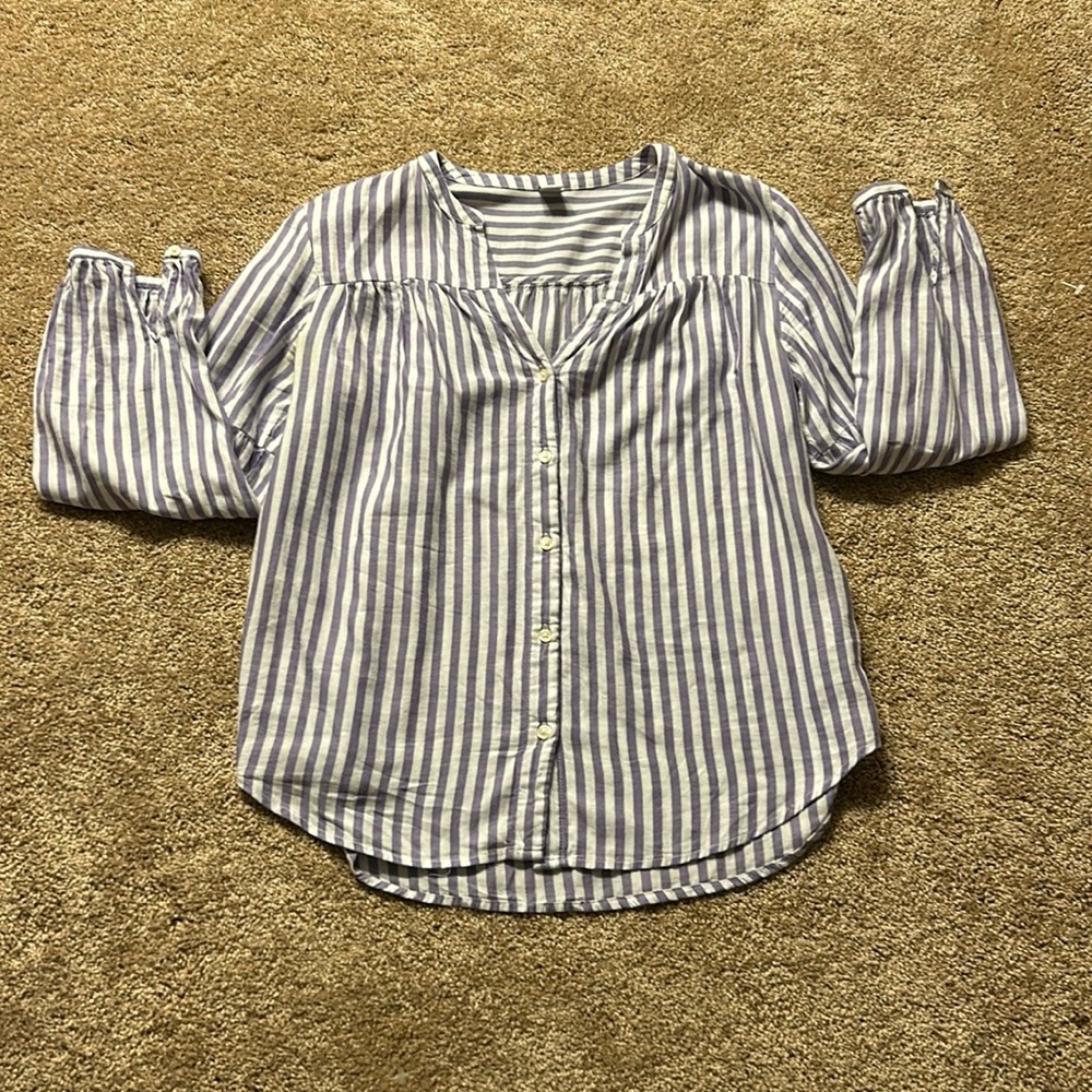 Old Navy Striped Button Down Shirt